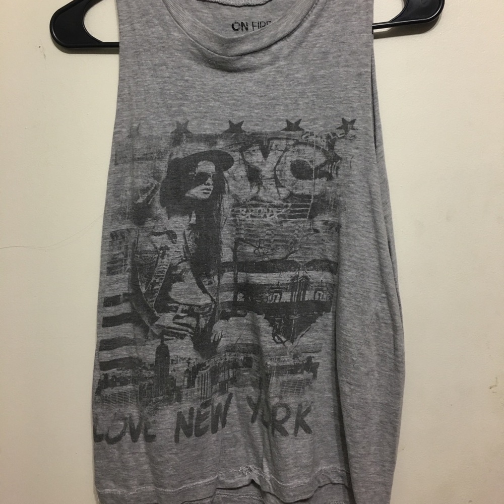 Love New York Muscle Tee/On Fire/Size large